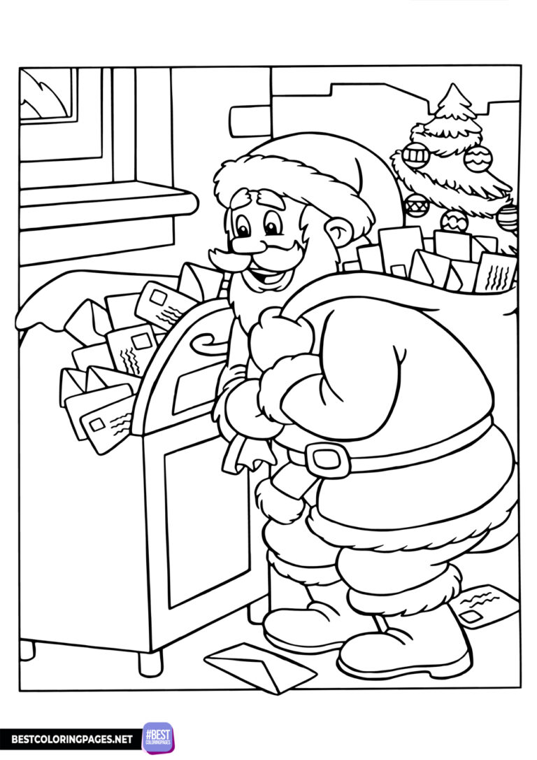 Santa Claus Coloring Page for print