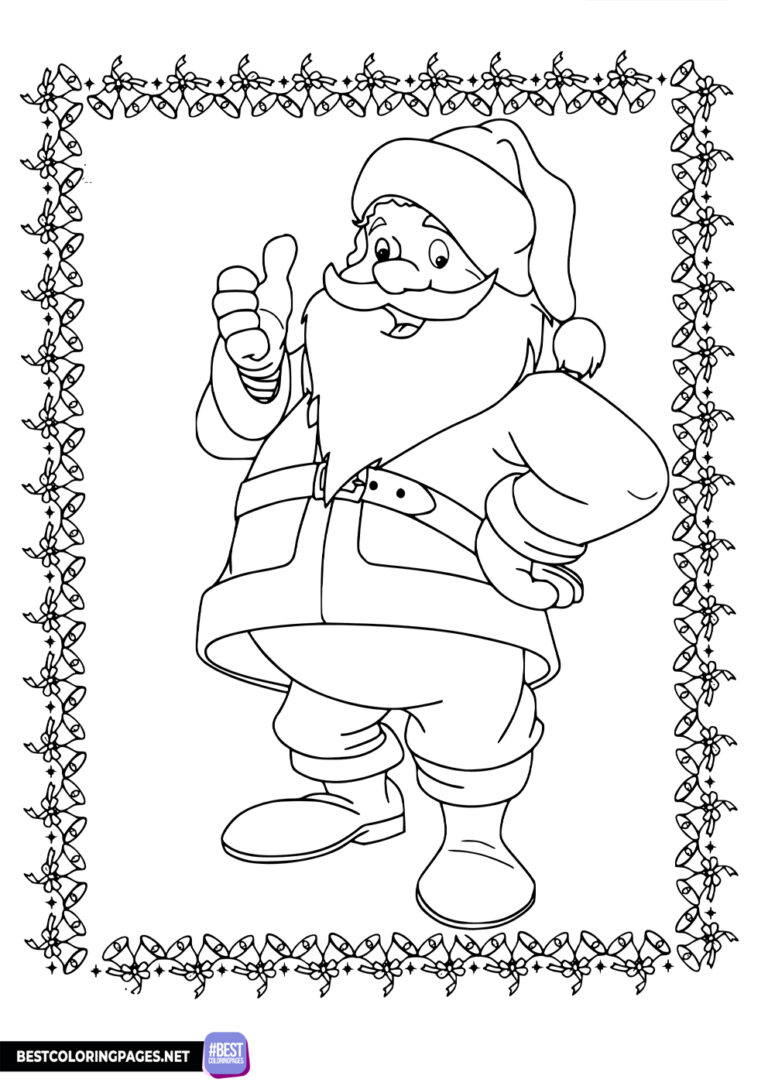 Santa Claus Coloring Page free