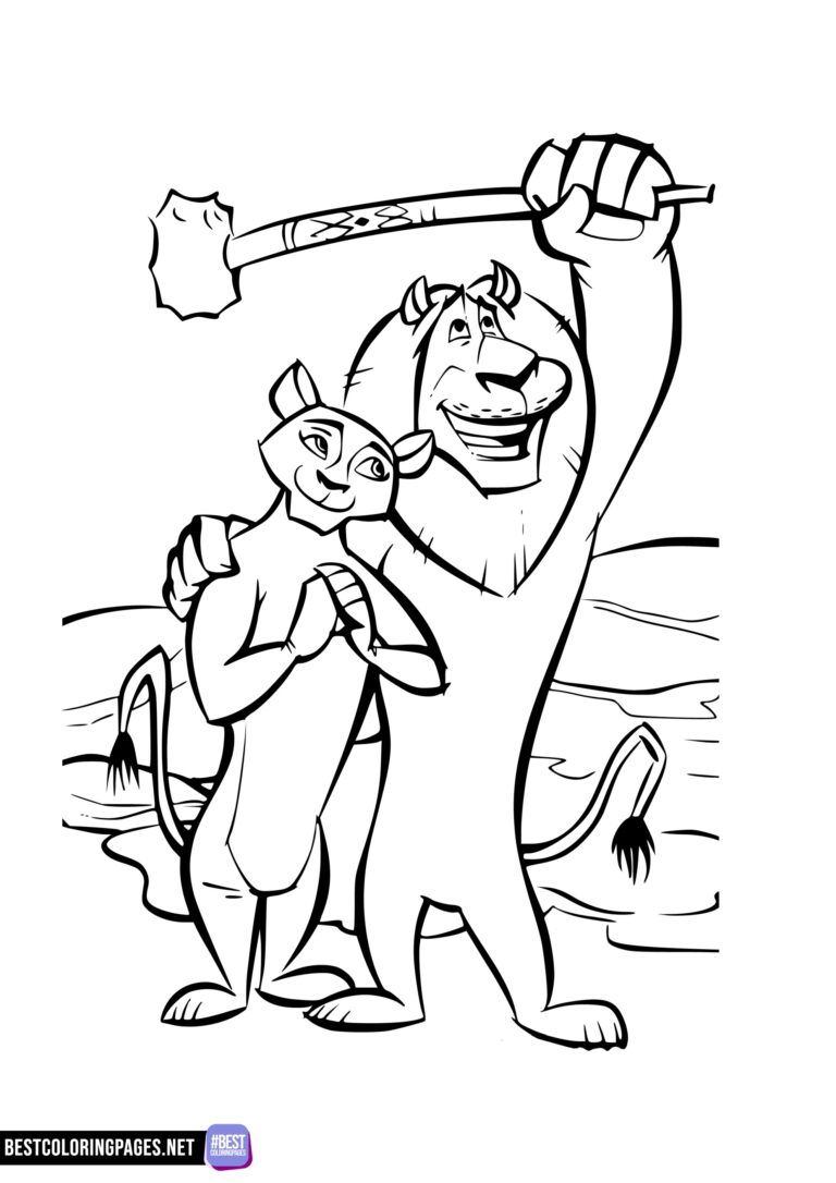Madagascar Movie coloring pages