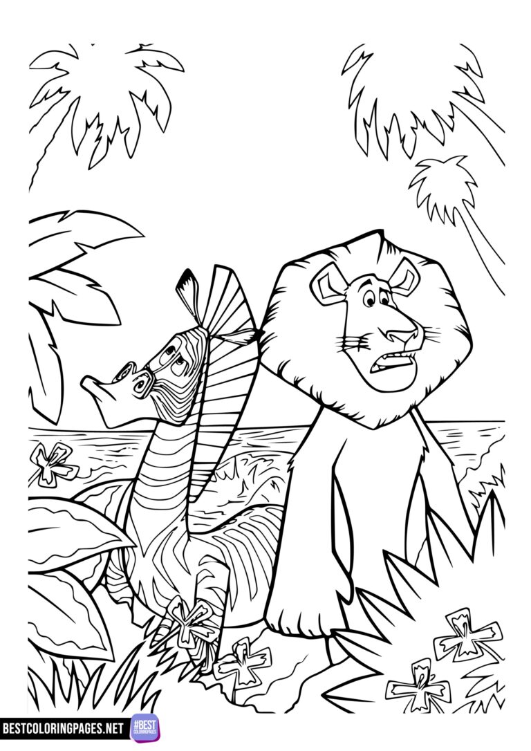 Madagascar coloring pages