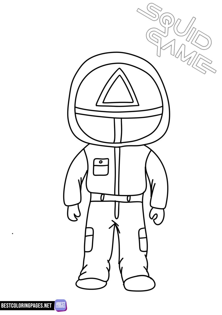 Free printable Squid Game Coloring Pages