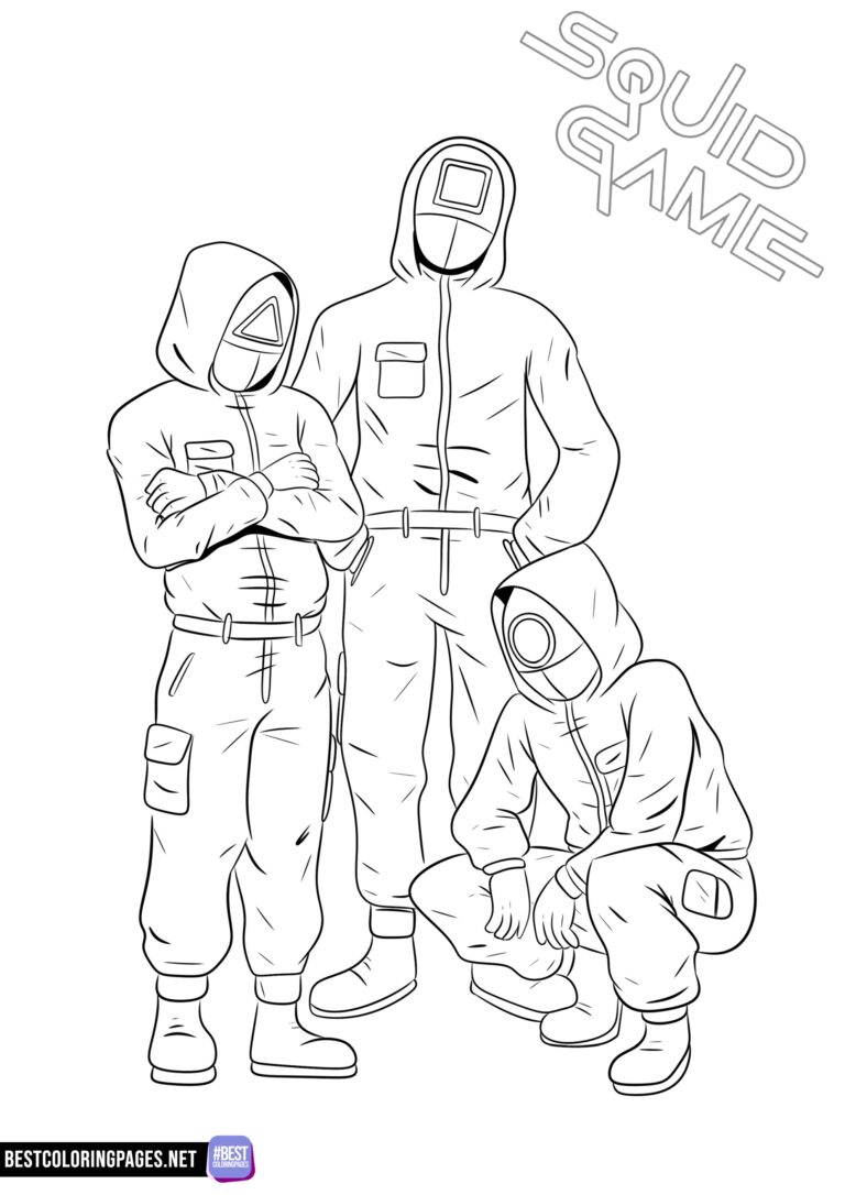 Squid Game coloring book